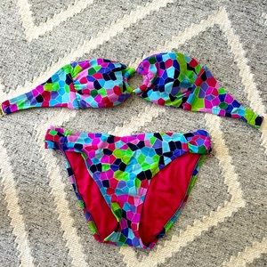 Women’s Strapless 2 Piece Bathing Suit